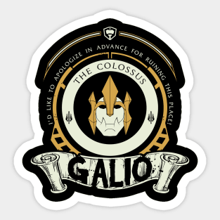 GALIO - LIMITED EDITION Sticker